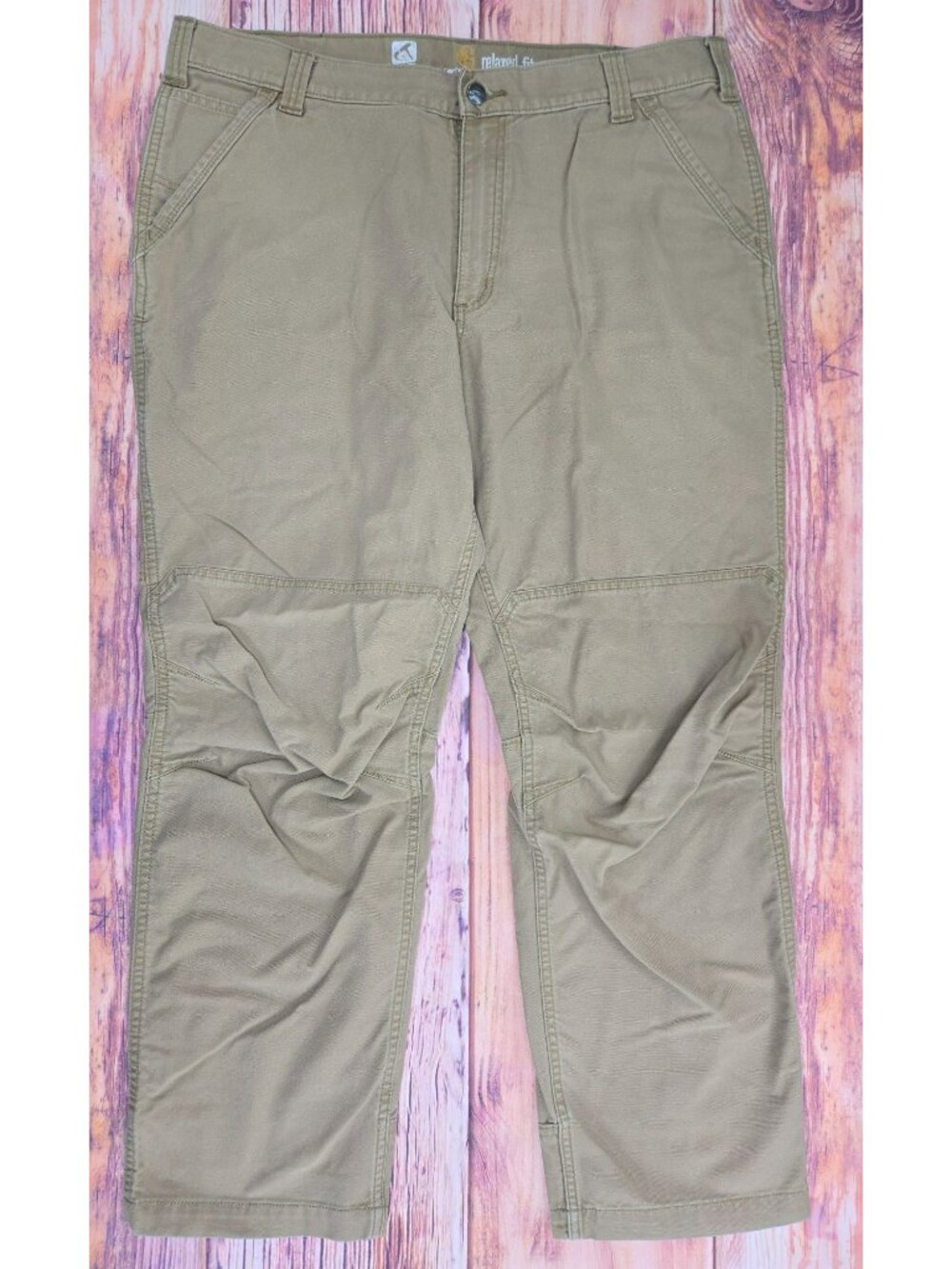 Carhartt Mens Full Swing Relaxed Fit Beige Pants 40x30